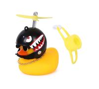 CPJJ Paperella di Gomma, paperelle di gomma, giocattolo Anatra gialla Decorazioni per cruscotto, Accessori con Elica Casco Occhiali da Sole Catena d'oro,Il miglior Regalo, 1 pezzo