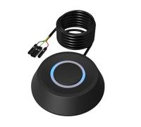 Cpolebev 1,8 M Computer Desktop Switch Scheda Madre PC Avvio Esterno Pulsante di Accensione/Spegnimento di Prolunga Interruttore di Avvio Rotondo(B)