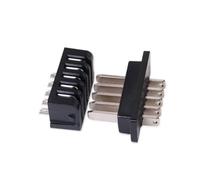 Cpolebev 1 Paio di Connettori di Scarico della Potenza della Batteria EBike, Connettori A 5 Pin, 5 Pin e Femmina, per Parti di Ciclismo Hailong E-Bike