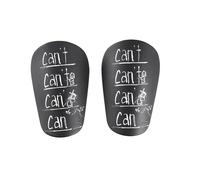 Cpolebev 1 Paio di Mini Parastinchi in Eva Resistenti all'Usura, Ammortizzanti, Protezioni per Le Gambe da Calcio, Parastinchi da Allenamento per Calcio, Durevoli, Facili da Installare, XS Nero