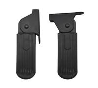 Cpolebev 1 Paio di Pedali Anteriori per Ciclomotore Elettrico, con Supporto Pieghevole, Spessore 5 cm in Lamiera d'Acciaio Rinforzata. Accessori per Bici Elettriche.