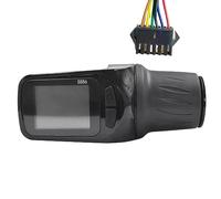 Cpolebev 1 PCS 24V 36V 48V 60V S886 Pannello Display LCD Ebike Regola + Twist Throttle Adatto per Bicicletta Scooter Elettrico (Spina SM 6PIN)