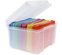 Cpolebev 1 PCS Contenitori per la Conservazione Delle Immagini per Custodie per Foto In Plastica Multicolore 5X7 Pollici