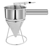 Cpolebev 1 PCS Dispenser per Pastella per Pancake Dispenser per Imbuto con Supporto Attrezzo da Forno Acciaio Inossidabile per Torta Pancakes Cupcakes al Forno Buono