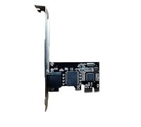 Cpolebev 1 PCS Gigabit Ethernet PCI-Express Scheda di Rete Adattatore LAN RJ45 Convertitore PCIe 10M/100M/1000Mbps Nero per PC Desktop