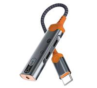 Cpolebev 1 PCS PD60W Convertitore Auricolare Splitter A Ricarica Rapida da Tipo C A Audio da 3,5 mm Dual Type C A