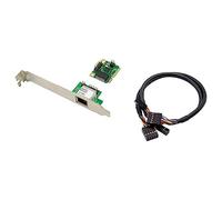 Cpolebev 1 PCS Scheda di Rete da 2,5 GB Adattatore LAN per Scheda Gigabit Ethernet da 2500 Mbps Adattatore di Rete Mini PCIe RJ45 A 1 Porta per PC Desktop