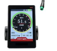 Cpolebev 1 PCS Schermo LCD A Colori per Pannello LCD Universale e Scooter 24V 36V 48V 60V con USB per E-Bike (5PIN)