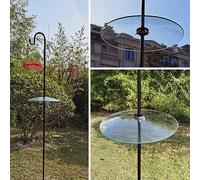 Cpolebev 1 PCS Squirrel Baffle In Vetro per Alimentatori per Uccelli - Ganci Dello Sceicco/Appendiabiti - 13 Pollici Grande Resistente Alle Intemperie