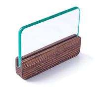 Cpolebev 1 PCS Vetro Slicker per Lucidare la Pelle Come Mostrato con Manico In Noce Glass Burnisher Strumento Professionale di Levigatura Blocco