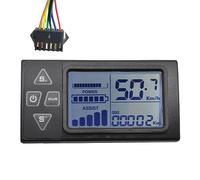 Cpolebev 1 Pezzo 24V-60V S861 LCD Ebike Display Dashboard Easy Install Fit for Electric Bike BLDC Controller Control Panel (SM Plug 6PIN)
