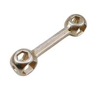 Cpolebev 1 Pezzo Chiave A Brugola A Forma di Come Mostrato In Metallo da 6 A 15mm con 10 Fori - Chiave per Bicicletta Portatile per Riparazioni - Accessori per Utensili da Bicicletta