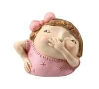 Cpolebev 1 Pezzo di Statua da Bagno con Ragazza Che Tiene Il Naso, Come Mostrato, Ornamento in Resina, Regalo per Ragazza Divertente, Decorazione per Il Bagno, Mensola per Il Bagno