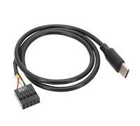 Cpolebev 1 Pezzo di USB da 9 Pin A USB Tipo C per la Scheda Madre del Computer A USBC Schermo Secondario Schermo LCD del PC Adattatore USB da 9 Pin Installazione Semplice
