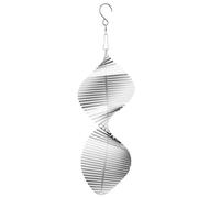 Cpolebev 1 Pezzo Outdoor Hanging Spirale Decorativa Scacciaspiriti in Metallo Scacciaspiriti A Spirale 3D Giardino Cortile Decorazione da Appendere Acciaio Inossidabile
