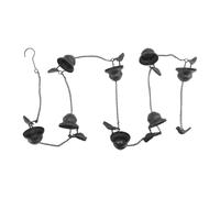 Cpolebev 1 Pezzo per Grondaie Mobile Birds On Cups Rain Chimes 7.8Ft Rain Chimes con Gancio Attaccato e Uccelli