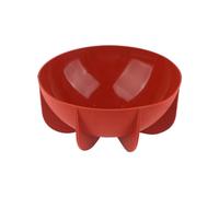 Cpolebev 1 Pezzo Stampo da Forno in Silicone Forma Emisferica, Stampo A Cupola in Silicone, Stampo Planetario, Stampo A Forma di Semicerchio per Torta, 18,5x18,5x8,1cm, Rosso Mattone