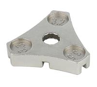 Cpolebev 1 Pezzo Triangolo Corpo 6 Chiave per Raggi Strumento di Riparazione per Biciclette Strumento per Raggi Chiave per Regolazione Filo Mountain Bike