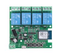 Cpolebev 1 Pezzo Tuya APP Smart Home Modulo di Controllo Remoto Interruttore In Plastica Verde A Canali Multicanale 5V12V 24V per Home
