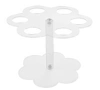 Cpolebev 1 Pz 6 Fori Supporto per Cono Gelato in Acrilico Trasparente
