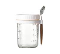 Cpolebev 1 Pz Contenitore per Tazza da Colazione Barattolo di D'Avena Ermetico con Coperchio e Cucchiaio Tazza di D'Avena Portatile per Insalate Cereali Facile Installazione Alta Qualità