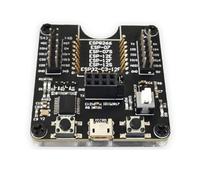 Cpolebev 1 Pz ESP8266 Test Rack Modulo Programmatore Nero Supporto PCB ESP-01 01S 12 ESP32-C3-12F Modulo Portatile Multifunzione
