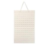 Cpolebev 1 PZ Organizzatore di Gioielli da Appendere Porta Orecchini da Appendere Pieghevole può Contenere Fino A 300 Paia per Ragazze e Donne Beige