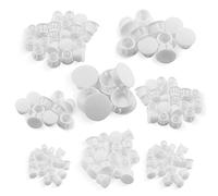 Cpolebev 1 Set di 8 Misure Tappi per Fori In Plastica Assortimento A Incasso Tappi per Fori per Tubi di Bloccaggio A Scatto In Plastica