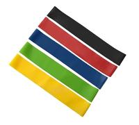 Cpolebev 1 Set di Fasce di in Gomma Set 5 Diversi Livelli di Fascia Fascia per Uomini e Donne per Allenamento Yoga per Le Gambe del Sedere