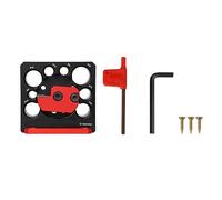 Cpolebev 1 Set di Metriche Regolabili per Tasselli, Strumento Compatto per la Lavorazione del Legno, In Lega di Alluminio 8 Mm-20 Mm, con In Carburo
