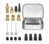 Cpolebev 1 Set di per Pompa A Sfera per Kit Adattatore Schrader per Valvola Presta per Bici, Nero e