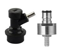 Cpolebev 1 Set di Tappi per Carbonatazione In Acciaio Inossidabile, per Birra, + Tipo di Chiusura A Sfera con Ardiglione da 5/16 Pollici