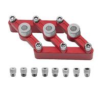 Cpolebev 1 Set di Tasselli Autocentranti per la Lavorazione del Legno Guida per Trapano In Lega di Alluminio con Boccole da 3-10 mm