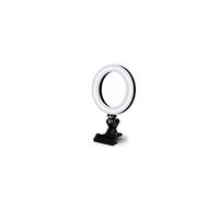 Cpolebev 1 Set per Computer Portatile Lampada Ad da Tavolo Illuminazione per Videoconferenza con Treppiede Supporto per Telefono Clip su 16 cm