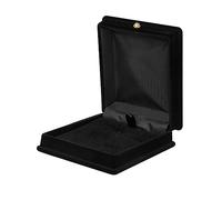 Cpolebev 1 x Scatola di Immagazzinaggio di Gioielli in Catena Collana di Gioielli in Velluto Organizer di Supporto per da Regalo - Nero