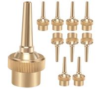 Cpolebev 10 Pezzi 1/2 Pollici DN15 Getto Dritto Regolabile Ugelli di Spruzzo d'Acqua Ugelli per Piscina Decorazione del Paesaggio del Giardino Attrezzature