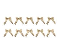 Cpolebev 10 Pezzi Decorazione Albero di Natale Fiocchi Nastro 25 X 21 Cm Ornamenti Natalizi