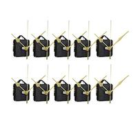 Cpolebev 10 Pezzi DIY Movimento Silenzioso Lancette Orologio da Parete al Quarzo Meccanismo di Movimento Strumenti di Riparazione Kit Orologio Parte