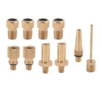 Cpolebev 10 Pezzi Kit Ugello Pompa di Gonfiaggio Presta Schrader Valve Tube Adattatori Valvola per Bicicletta per Road e e Fixie Bike Tire Pump
