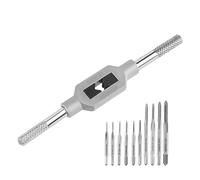 Cpolebev 10 Pezzi Micro-Maschi Bit Piccoli Rubinetti Filettati A Mano Filettatura Dritta Rubinetto A Vite Strumento di Maschiatura Trapano
