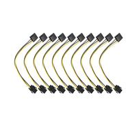 Cpolebev 10 Pezzi Molex a PCI-E Adattatore di Alimentazione Ide 4 Pin 4 Pin Femmina a 6 Pin Femmina 6 Pin Convertitore Scheda Grafica Video