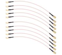 Cpolebev 10 Pezzi RG316 SMA A SMA Connettore Coassiale Jumper da 8 Pollici