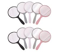 Cpolebev 10 Pezzi Specchio Portatile Piccolo Specchio Piccolo Specchio Rotondo Portatile Specchio per Il Trucco da Viaggio per Il Uso Quotidiano
