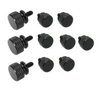Cpolebev 10 Pz/ UNC6-32 M3.5 Zigrinate A Testa per Supporto GPU PSU Case del Computer del Pannello Laterale PC Assemblare Raffreddamento Ad Acqua Nero