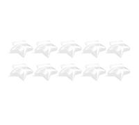 Cpolebev 10 Set 80Mm Palline Riempibili DIY Decorazioni nel Plastica Trasparente Palline Ornamento Albero di Natale Pallina per Feste (Forma Un)