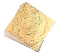 Cpolebev 100 Fogli di D' Imitazione per Arte, Doratura, Pittura, Decorazione (da 5,5 Pollici X 5,5 Pollici)