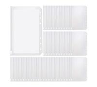 Cpolebev 100 PCS Buste per Raccoglitori A6 Trasparenti Buste per Carte In PVC Buste per Fogli Sciolti Buste per Raccoglitore di Budget