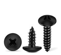 Cpolebev 100 per Legno Head per Traliccio In Acciaio Inossidabile 18-8 (A2) da 6 X 1/2 Pollici, Filettatura Rivestita In Nero, Facili da Usare