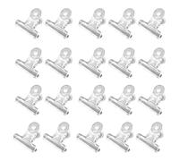 Cpolebev 100 Pezzi di Clip Bulldog In Plastica Kit Clip Portaoggetti, Set di Clip Cerniera per Uso Domestico e Ufficio, Trasparenti.