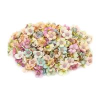 Cpolebev 100 Pezzi Mini Testa di Fiore Artificiale in Seta Multicolore per, Ghirlanda Nuziale, Decorazione Fai da Te, Mestiere di Scrapbooking, Facile da Usare